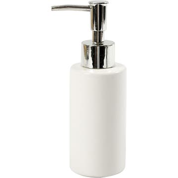 Zeeppomp, H: 16,5 cm, d 5,5 cm, 150 ml, wit, 1 stuk, Nieuw