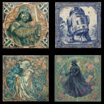 Teejo - Pop Collection - Lot de 4 carreaux céramique mat