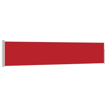Zijscherm 100x514cm Rood - Tweedekansje - OP=OP!, Staal, 100 tot 150 cm, Nieuw, Ophalen of Verzenden