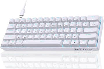 Mini Gaming Keyboard Wit | 61 Toetsen | Laatste Stuk!, Gaming toetsenbord, Nieuw, Ophalen of Verzenden, Qwerty