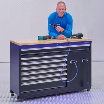 Datona Werkplaatsinrichting PREMIUM eiken - 15 meter stroom, Ophalen of Verzenden, Nieuw