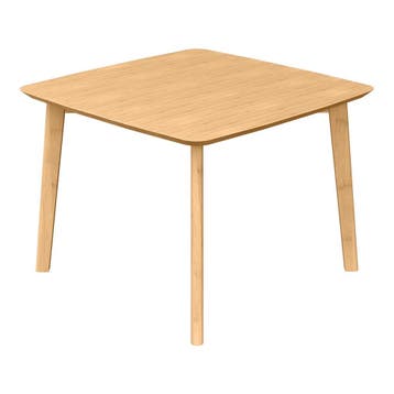 Bijzettafel Haad bamboe vierkant 45x50x50 cm naturel [en.cas, Verzenden, Nieuw