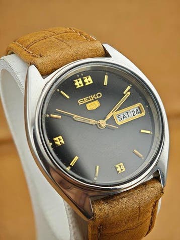 Seiko - 5 Automatic – Ref. 6309-8840 – Black Dial – Vintage