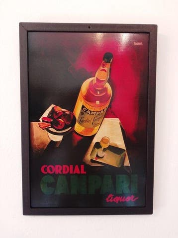 Campari - Nizzoli - Reclamebord - IJzer