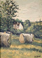 Jean-Claude Apert (1936) - Paysage de campagne française