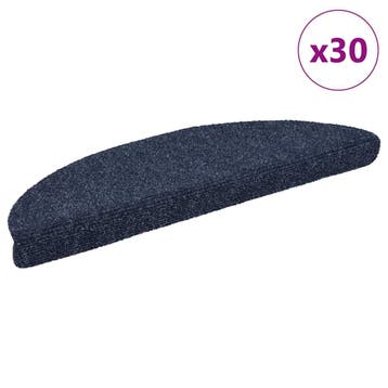 vidaXL Trapmatten Zelfklevend 30 stuks 56x17x3 cm Blauw, Verzenden, Nieuw