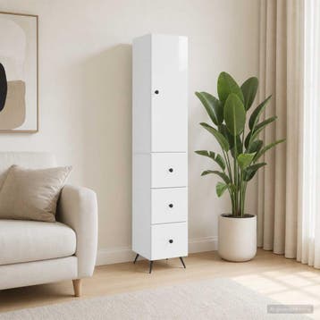 vidaXL Kastenset 2 st 34,5 x 34,5 x 90 cm Bewerkt hout, Huis en Inrichting, Kasten | Overige, Verzenden, Nieuw