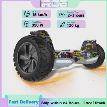RCB Hoverboard 8.5 Inch Zelfbalancerend met App Controle, Bl, Verzenden, Nieuw