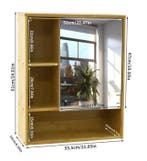 Bamboe Badkamer Spiegelkast – Natuurlijke Wandkast, Huis en Inrichting, Kasten | Overige, Verzenden, Nieuw