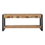 Mangohout Sidetable Britt 180 cm, Huis en Inrichting, Tafels | Sidetables, Verzenden, Nieuw, Overige houtsoorten, Industriële meubels
