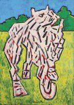 Jan Sierhuis (1928) - Een wit jong paard