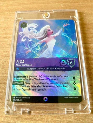 Disney - 1 Card - Disney Lorcana - Elsa (Frozen) 207/204 •, Nieuw