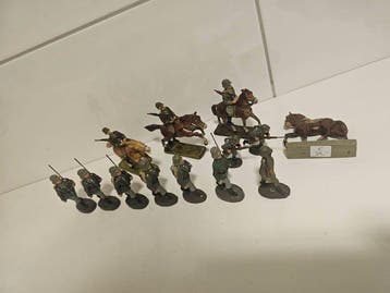 Lineol - Figuur - Elastolin u.a. Soldaten WWII (16) -, Nieuw