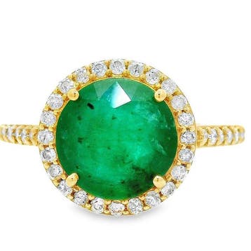 Zonder minimumprijs - Ring - 14 karaat Geel goud - 2.49ct., Nieuw