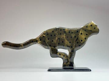 Studio Habrat - Maciej Habrat - sculptuur, Golden Cheetah -