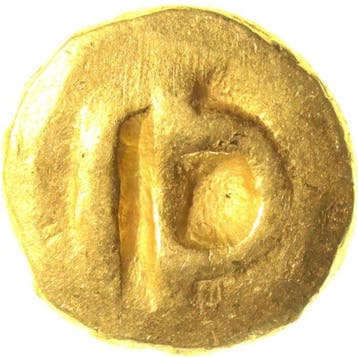 Nederlands-Indië - Sumatra - Srivijaya. 1 Mas gold Masa uni