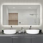 Badkamerspiegel met LED verlichting ambiance dimbaar  touch, Overige typen, Nieuw, Minder dan 100 cm, 50 tot 75 cm