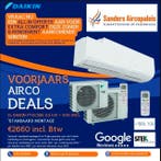 BESPAAR ENORM OP DE STOOKKOSTEN AIRCO SYSTEMEN INCL MONTAGE!, Witgoed en Apparatuur, Airco's, Nieuw, Verwarmen, Afstandsbediening
