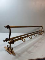 Kapstok - Authentieke Elegante Vintage Messing Treinkapstok: