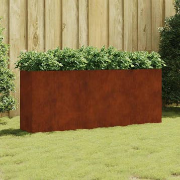 vidaXL Plantenbak verhoogd 200x40x80 cm cortenstaal, Verzenden, Minder dan 60 cm, Nieuw, Metaal