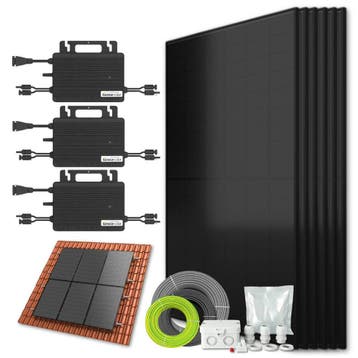 Zonnepanelen Pakket Schuindak 2.6 kW 6x 430Wp Micro-omv., Ophalen of Verzenden, Nieuw