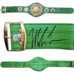 Mike Tyson - Gesigneerde groene WBC wereldkampioensriem -, Nieuw