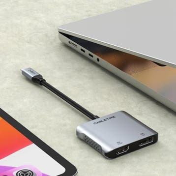 Cabletime – 4 in 1 USB-C Hub adapter – 8K – HDMI – DP, Laptop, Nieuw, Ophalen of Verzenden, Cabletime