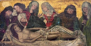 Flemish School (XIX) - Lamentation of Christ with Saints, Antiek en Kunst