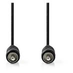 Digitaal Coaxiaal (SPDIF) kabel | Nedis | 2 meter (Zwart), Verzenden, Nieuw