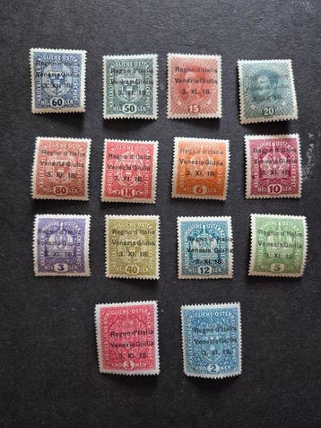 Italië - Julian Venetië - serie 14 waarden, Postzegels en Munten, Gestempeld
