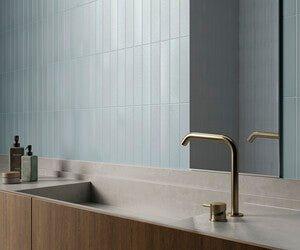 Wandtegel Cifre Ceramica Brillant Blue Blauw Mat 5x25, Nieuw, 20 tot 40 cm, 10 m² of meer, Wandtegels