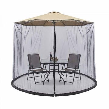 Klamboe voor parasol, muskietennet, horrengaas, muggengaas, Tuin en Terras, Parasols, Nieuw
