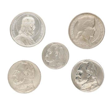 Polen, Hongarije, Letland. Lati, Zlotys & Peng 1931/1936 (5