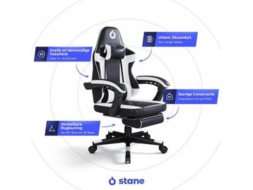 Stane ST-0029 - Ergonomische Gamestoel - Verstelbaar met, Huis en Inrichting, Bureaustoelen, Verzenden, Zo goed als nieuw