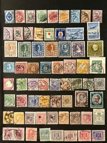 Wereld 1851/1950 - Wereldwijde postzegelverzameling, Gestempeld
