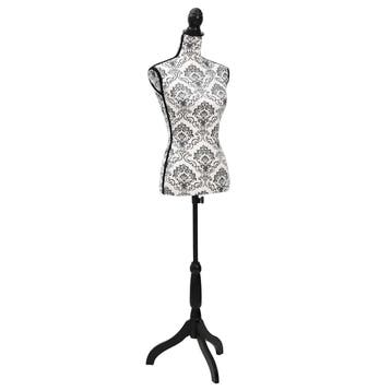 vidaXL Etalagepop torso vrouw zwart wit, Kleding | Dames, Verzenden, Nieuw