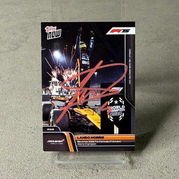 Mclaren - ULTRA RARE Topps NOW 2025 World Champion Card (86), Nieuw