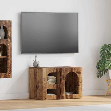 vidaXL TV-kast ELST 60 x 35 x 40 cm Oudhout Bewerkt hout, Minder dan 50 cm, Verzenden, Nieuw, Minder dan 100 cm