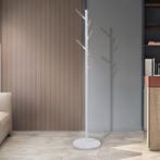 Staande kapstok Nacka kledingrek 172 cm wit en houtkleurig [, Verzenden, Nieuw