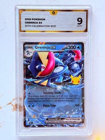 Pokémon - 1 Graded card - Greninja 021/128 Foil - GG 9 -, Nieuw