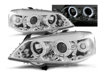 Angel Eyes koplampen Chrome geschikt voor Opel Astra G, Auto-onderdelen, Verlichting, Verzenden, Nieuw, Opel