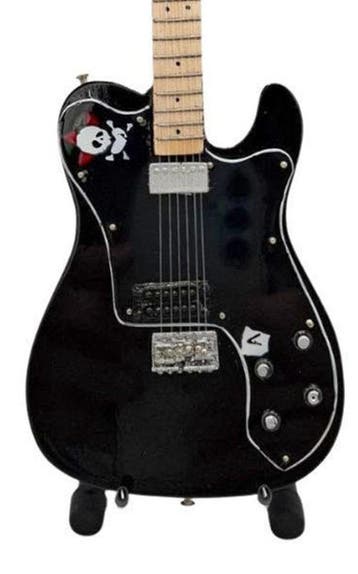 Miniatuur replica Fender Telecaster gitaar - Green Day, Ophalen of Verzenden, Nieuw, Pop, Beeldje of Miniatuur