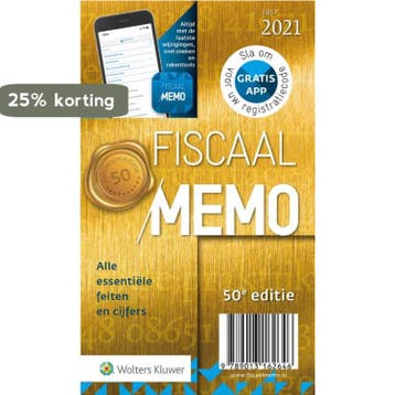 Fiscaal Memo juli 2021 9789013162646, Verzenden, Gelezen