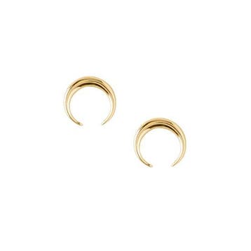 Orelia oorbellen oorstekers met halve maan goudkleurig 0.6cm, Verzenden, Nieuw