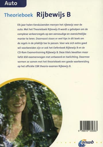 Theorieboek rijbewijs B - Auto / ANWB Rijopleiding, Verzenden, Gelezen