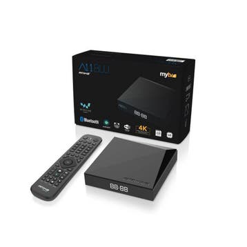 Amiko A11 BLU IPTV Set Top Box - Bluetooth remote + MYTV3, Ophalen of Verzenden, Nieuw, USB 2, Minder dan 500 GB