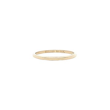 Gouden gladde ring 14 karaat, Verzenden, Zo goed als nieuw, Goud