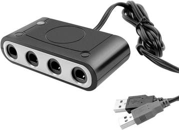 Gamecube Controller Adapter voor Wii U / Switch, Verzenden, Zo goed als nieuw