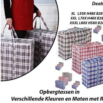 6-Stuks Verhuistassen en Reistassen in Verschillende Maten m, Verzenden, Nieuw