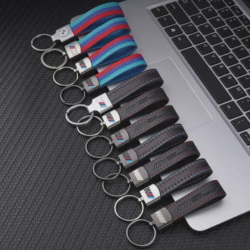 Luxe Lederen Sleutelhanger BMW M - Sportief Design voor BMW, Verzenden, Nieuw